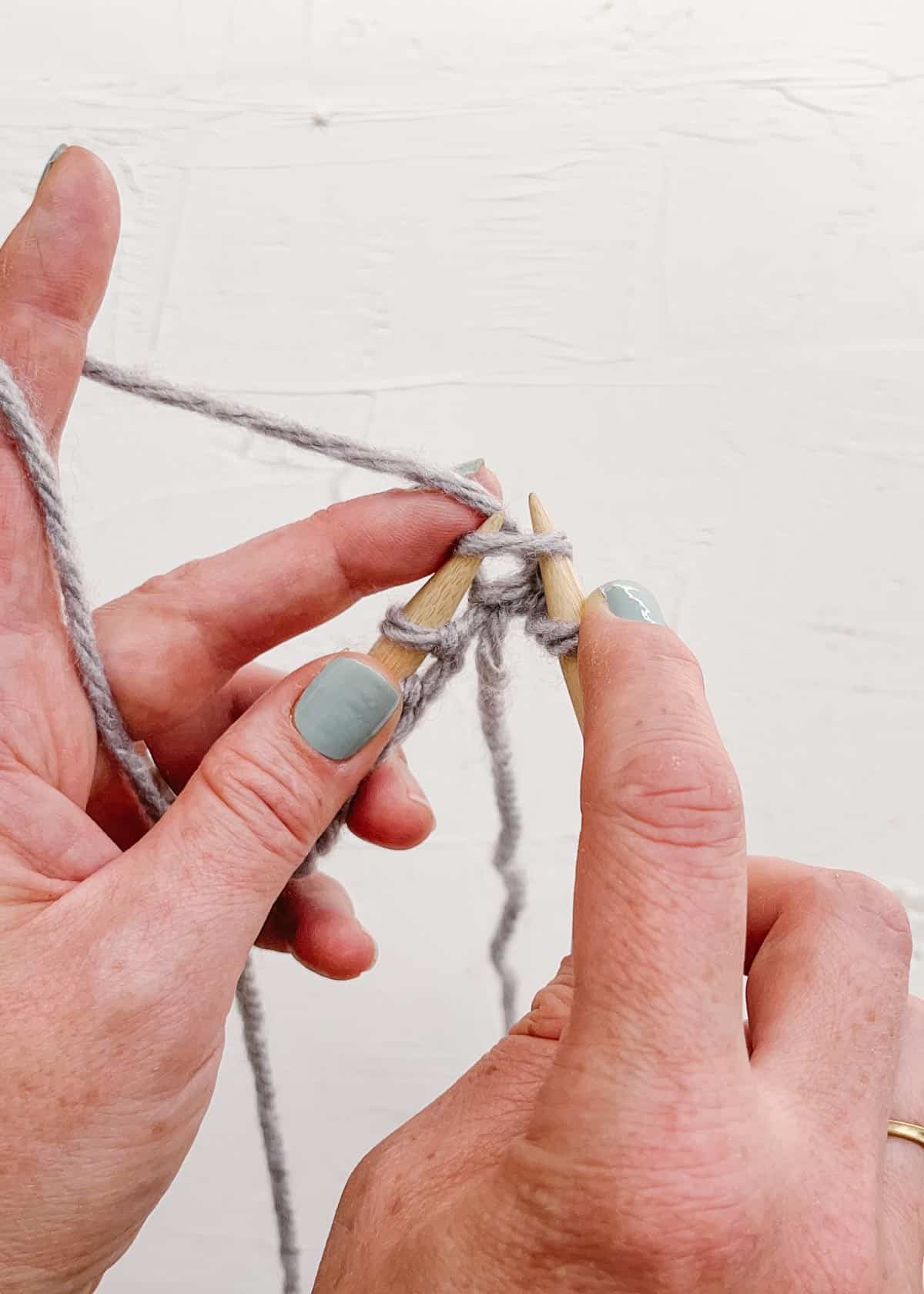 How to Knit the Knit Stitch For Beginners   Fix Mistakes