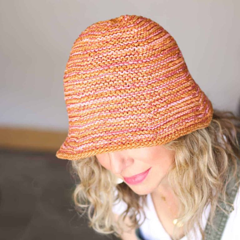 Free + Easy Bucket Hat Knitting Pattern