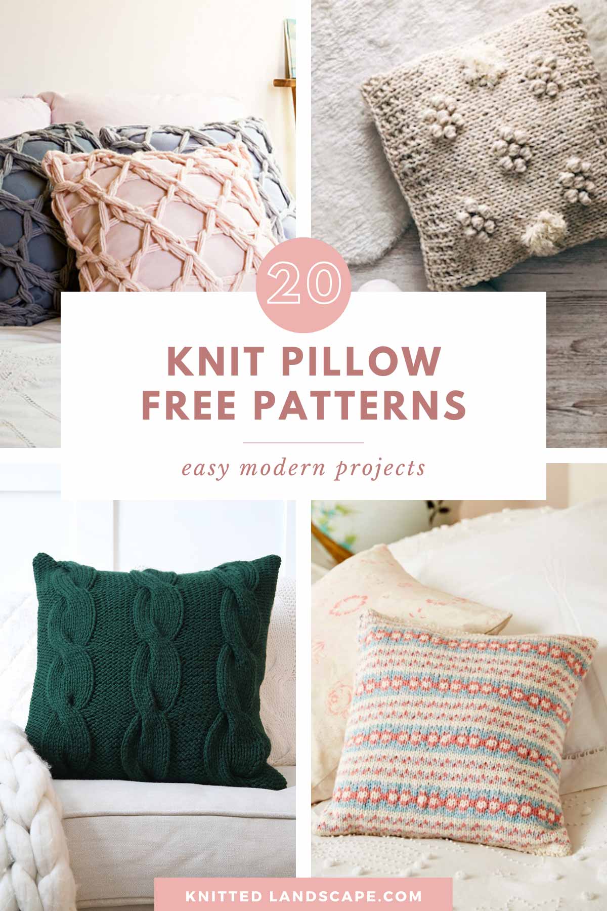 20 Free Knitting Pillow Patterns For a Handmade Home