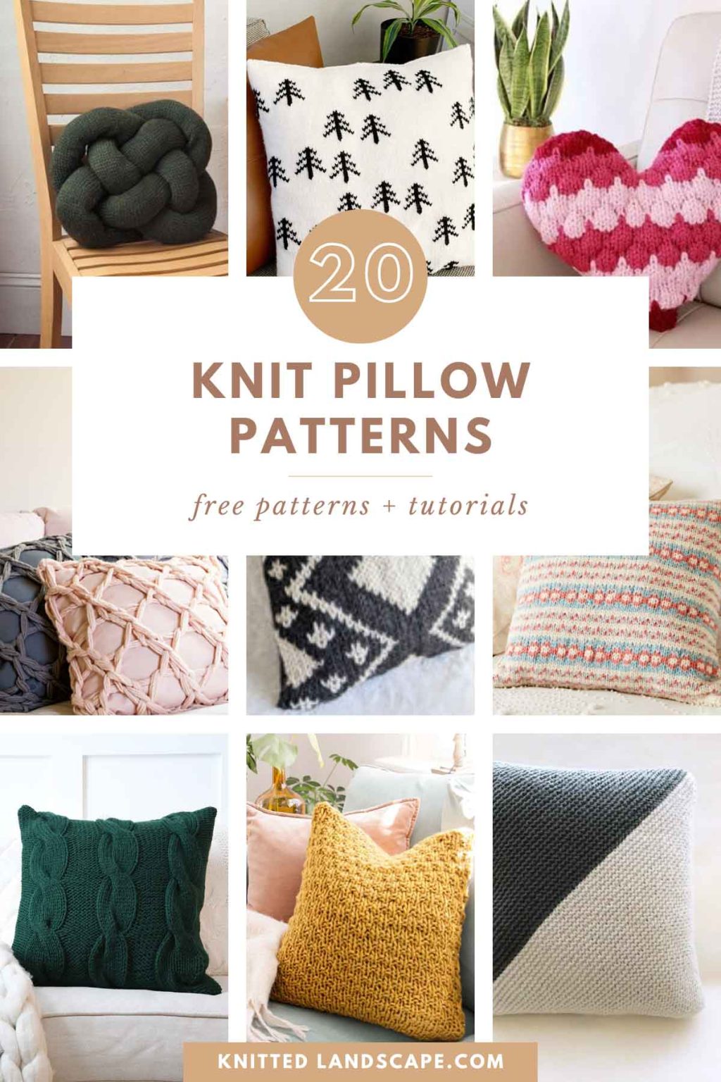 20 Free Knitting Pillow Patterns For a Handmade Home