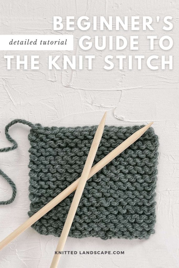 Knit stitch guide.